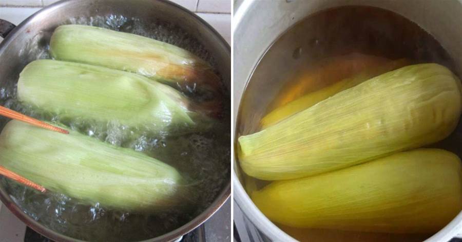 煮玉米，只放清水就錯了，多加1樣東西，玉米又香又甜又軟糯，家人搶著吃！