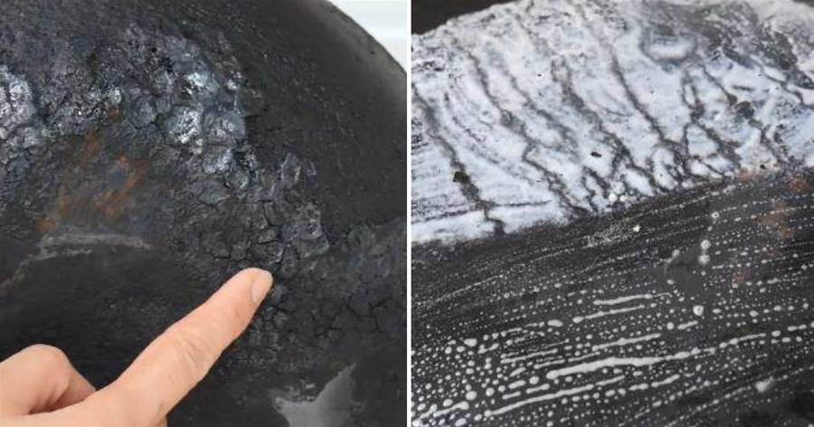 鍋底黑垢不要用鋼絲球擦，教你一招，黑垢自動脫落，舊鍋煥然一新